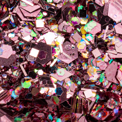 Glitter Mix AB Pink