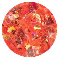 Flakes Glass Red