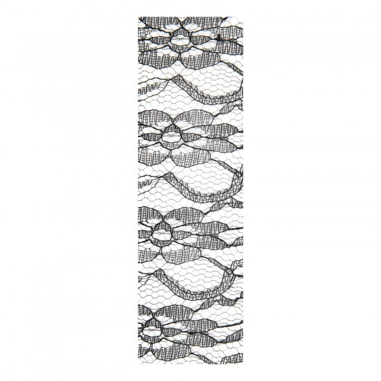 Inlay & Airbrush Fabric Lace BLACK