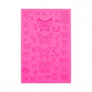 Silicone Stamping Plate BUTTERFLIES