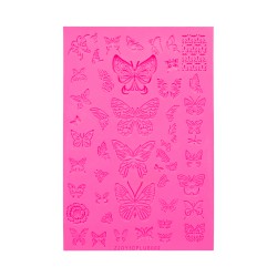 Silicone Stamping Plate BUTTERFLIES