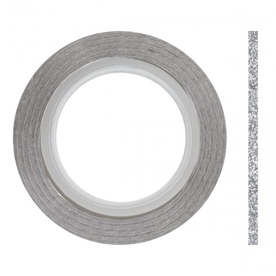 Striping Tape SILVER Glitter L