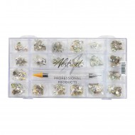 Deluxe Strass Tray with Tool CRYSTAL AB SHAPE