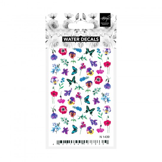 Flowers & Butterflies N1439 Water Decals