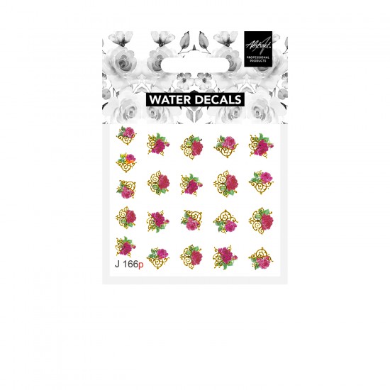 Ornamental Rose J166p Water Decals